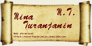 Mina Turanjanin vizit kartica